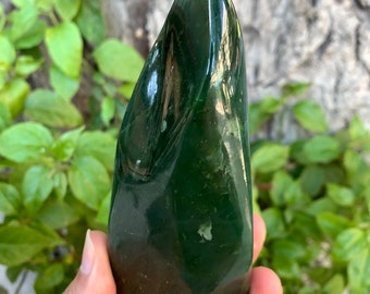 370g Best Quality Polished Green Nephrite Jade, Nephrite Jade Free Form, Nephrite Jade, Jade, Nephrite Jade Stone, Jade Free Freeform, Jade