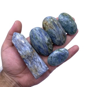5 Pcs Best Quality Kyanite Tower Palms, Kyanite Obelisk, Kyanite Massage, Blue Kyanite Stone, Kyanite Palms, Obelisk