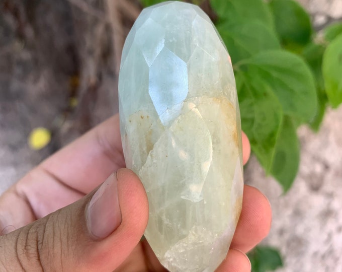 Best Quality Aquamarine Faceted Wand, Blue Faceted Aquamarine, Aquamarine Stone, Aquamarine Wands, Faceted Aquamarine Wand
