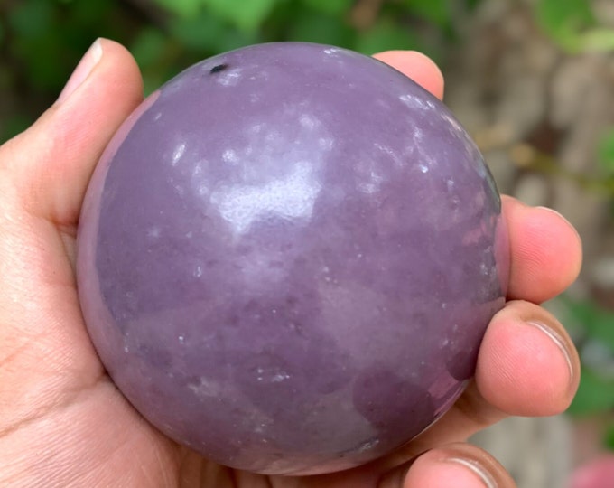 Great Quality Pink Color Lepidolite Ball,Sphere, Lepidolite Ball, Lepidolite Crystal, Lepidolite Sphere, Pink Lepidolite 495 Grams