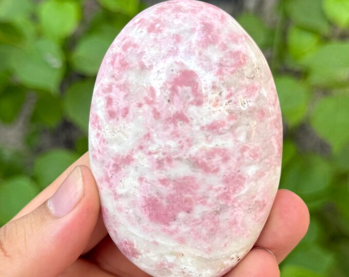 150g Rhodochrosite Palm Stone, Rhodochrosite Palm Stone, Red Rhodochrosite, Red Rhodochrosite Palm Stone, Rhodochrosite Crystal Palmstone