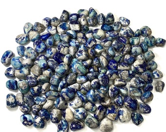 Top Quality UV Fluorescent Blue Afghanite, Fluorescent Afghanite Tumbles, Fluorescent Afghanite, Fluorescent Afghanite Tumbles, Tumbles