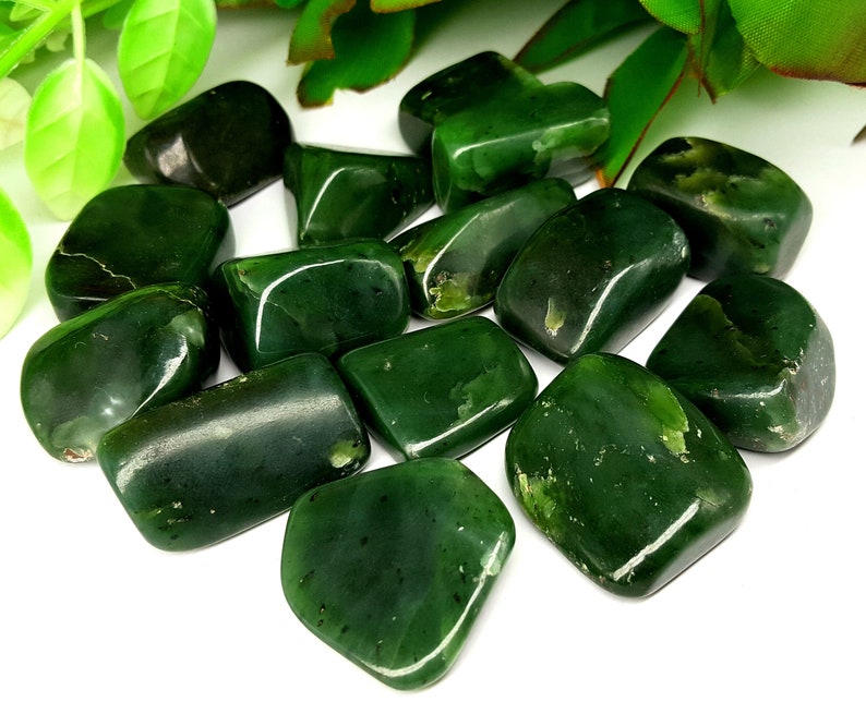 Nephrite Jade Beautiful Tumbled Hand Made 400 Grams Etsy