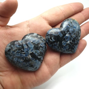 2 pcs Super Quality Blue Color Apatite Hearts, Apatite Hearts, Blue Apatite Hearts, Apatite Heart 155 Grams