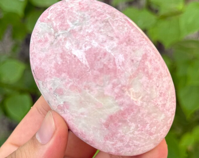 174g Beautiful Rhodochrosite Palm Stone, Rhodochrosite Palm Stone, Red Rhodochrosite, Red Rhodochrosite Palm Stone, Rhodochrosite Palmstone