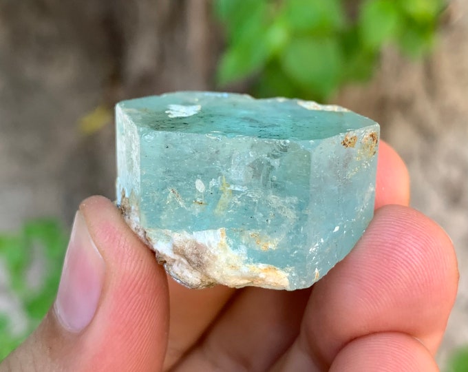 150 Ct Blue Color Aquamarine Crystal, Blue Aquamarine, Aquamarine Stone, Aquamarine Crystal