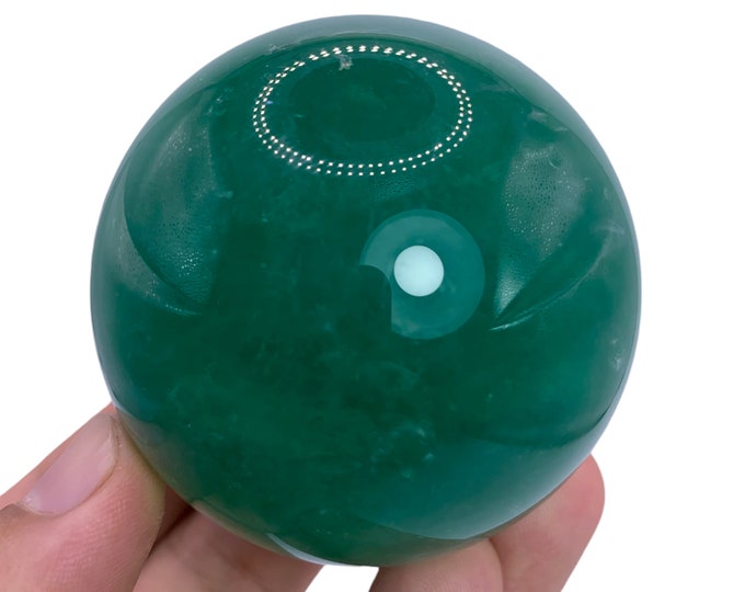 365 Grams Beautiful Green Fluorite Sphere, Green Fluorite Sphere, Fluorite Sphere, Fluorite Stone Sphere, Green Fluorite Ball, Fluorite Ball