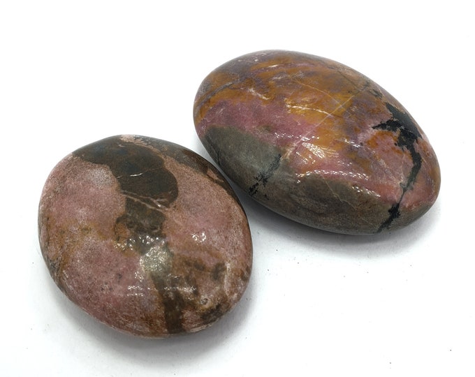 Great Quality Pink Color Rhodonite, Palms, Massages ,Pink  Rhodonite, Rhodonite Massages, Palm Crystals 230 Grams