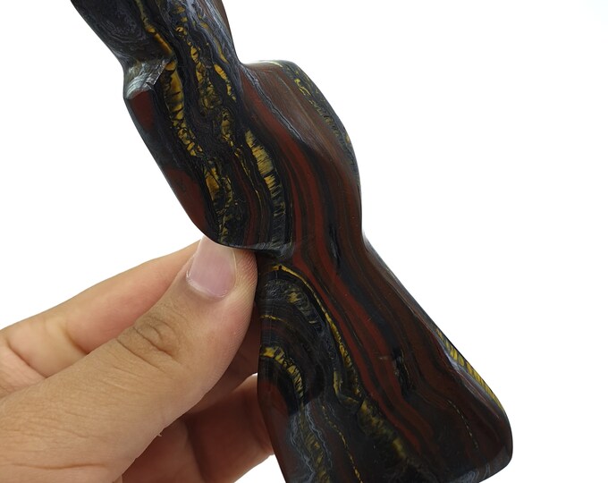 Best Quality Tiger Iron Stone, Tiger Iron Free Form, Tiger Eye Iron Free Form,  Tiger Eye Iron Stone, Free Form 235 Grams