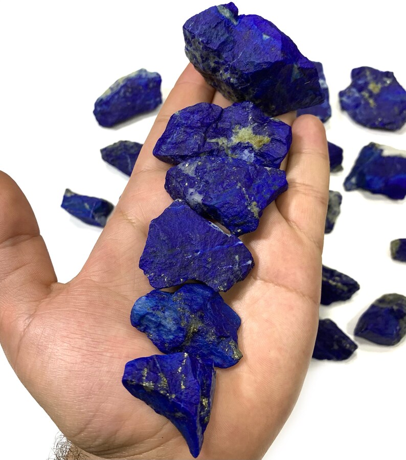 Best Quality Raw Lapis Lazuli, Mine 4 Pieces, Lapis Lazuli, Raw Lapis Lazuli, Lapis Lazuli Rough Stone, Rough Lapis Lazuli, Rough Lapis image 5