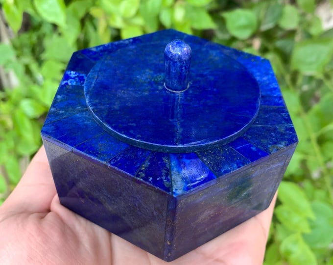 270g Beautiful Lapis Lazuli Box, Lapis Box, Lapis Jewelry Box, Lapis Lazuli Box, Lapis Lazuli, Lapis Lazuli Blue Box, Lapis Crystal Box