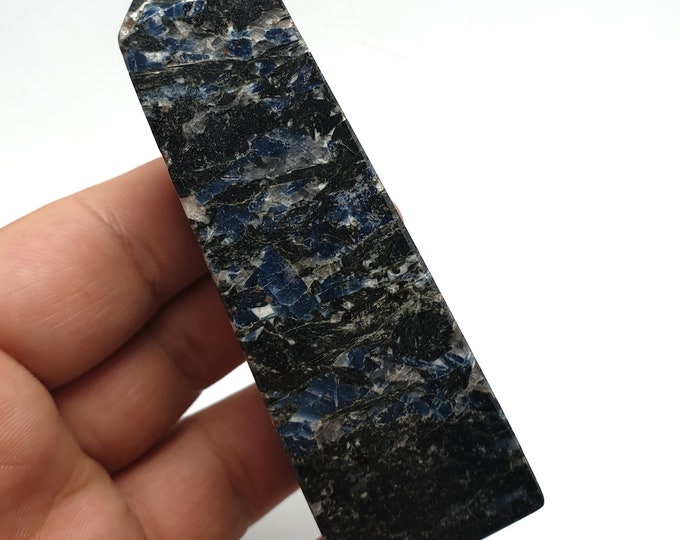 Super Quality Blue Color Apatite Tower ,Obelisk, Blue Apatite, Apatite Obelisk, Apatite Tower, Apatite Stone 215 Grams