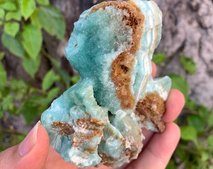 259g Beautiful Blue Aragonite Specimen, Aragonite Stone Specimen, Aragonite Specimen, Blue Aragonite, Natural Aragonite Specimen, Aragonite