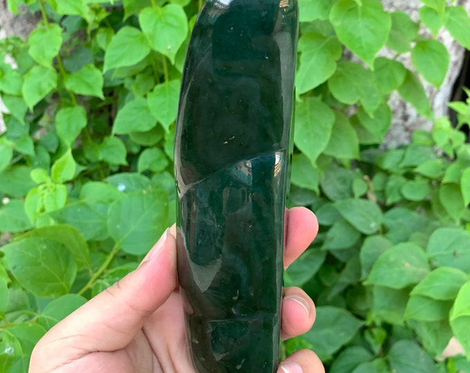 640g Beautiful Green Nephrite Jade Free Form, Nephrite Jade Stone, Nephrite Jade, Nephrite Free Form, Nephrite Jade Free Form, Nephrite Jade