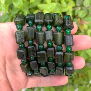Topkwaliteit groene getrommelde serpentijnarmbanden, serpentijnarmbanden, serpentijn, armband, groene serpentijnarmband, serpentijnarmband