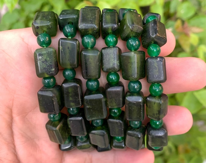 Top Quality Green Tumbled Serpentine Bracelets, Serpentine Bracelets, Serpentine, Bracelet, Green Serpentine Bracelet, Serpentine Bracelet