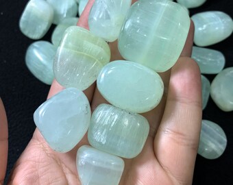 Best Quality Pistachio Calcite Tumbles, Green Pistachio Tumbles, Pistachio Calcite Tumbles, Calcite Tumbles, Pistachio Calcite Tumble