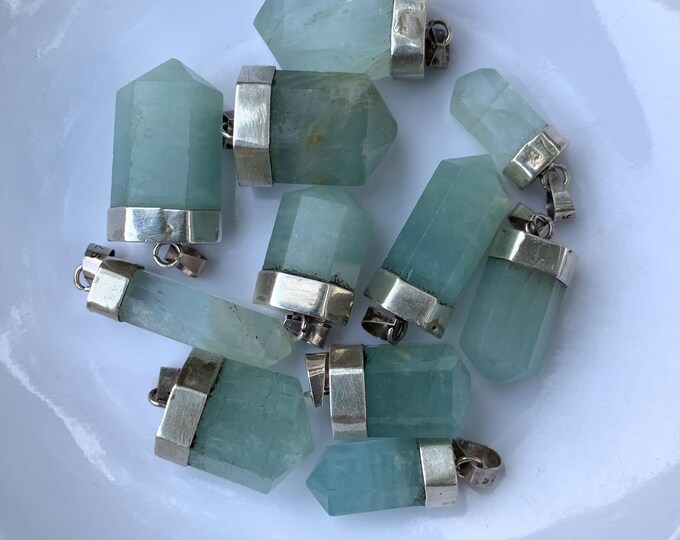 Beautiful Aquamarine Pendant, Aquamarine Pendants, Blue Aquamarine Pendant, Aquamarine Stone Pendant, Aquamarine Blue Pendant, Aquamarine