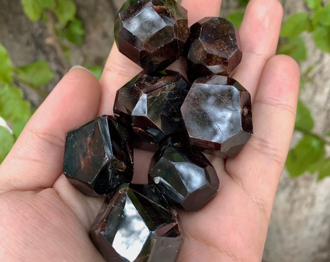 7 Pcs Top Quality Red Almandine Faceted Garnet, Faceted Almandine Garnet, Almandine Faceted Garnet, Polished Almandine Garnet, Garnet Stone