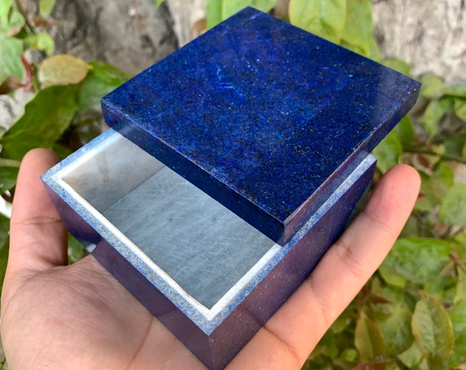 Best Quality Blue Lapis Lazuli Box, Lapis Box, Lapis Stone Box, Lapis Lazuli Square Box, Lapis Lazuli, Lapis Jewelry Box, Lapis box