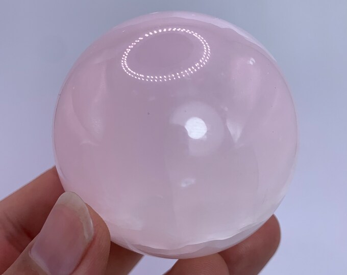 275g Beautiful UV Reactive Pink Calcite Sphere, Mangano Calcite Sphere, Calcite Sphere, Pink Calcite Sphere, Calcite Ball, Pink Calcite Ball