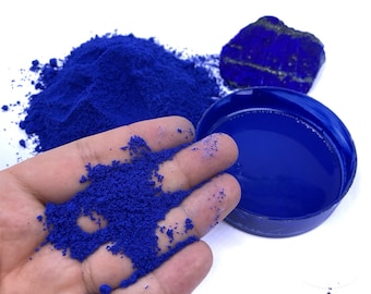 100% Genuine AAA Quality Lapis Lazuli Blue Pigment, Lapis Painting Pigment, Lapis Paint Pigment, Lapis Lazuli Pigment, Lapis Pigment Powder