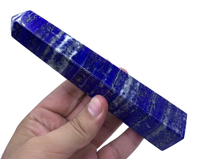 255 Grams Amazing Quality Lapis Lazuli Tower, Lapis Tower, Lapis Lazuli Obelisk, Lapis Obelisk, Lapis Lazuli Oblique, Lapis Lazuli Stone