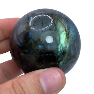 270g Hermosa bola de labradorita azul, Esfera de labradorita, Esfera de labradorita azul, Esfera de cristal de labradorita, Cristal curativo de labradorita
