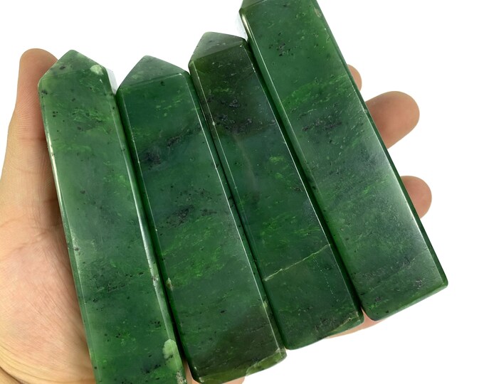 Beautiful Green Nephrite Jade Tower, Nephrite Jade, Nephrite Jade Obelisk, Jade Tower, Jade Towers, Nephrite Tower, Nephrite Tower, Nephrite