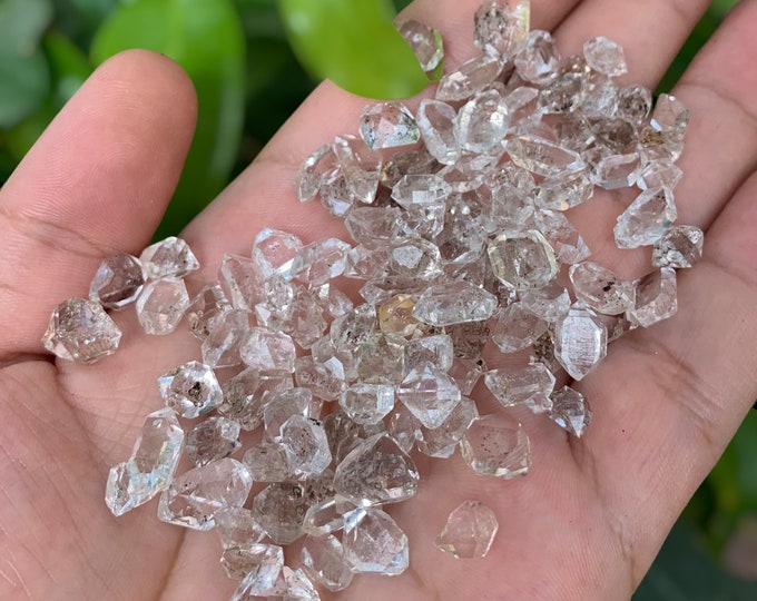 50 Grams Beautiful Diamond Quartz Crystals, Herkimer Quartz Crystals, Quartz Stone, Diamond Quartz Crystals, Quartz Stone Crystals