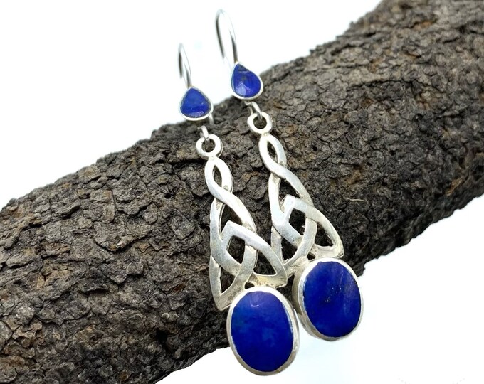 Great Quality Blue Color Lapis Lazuli Earrings, Lapis Stone, Lapis Earrings, Healing Stone, Lapis Earrings Stone