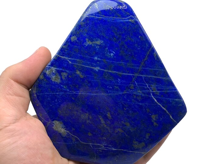 Beautiful Blue Color Lapis Lazuli Free Form,  Lapis Lazuli, Lapis Free Form, Lapis Lazuli Stone, Lapis Stone Free Form, Lapis Display 595g