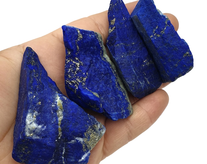 Top Quality Blue Color Lapis Lazuli Raw/Rough ,Lapis Rough, Lapis Stone, Lapis Raw Crystals ,Lapis Lazuli Rough/Raw Stone 4 Pcs