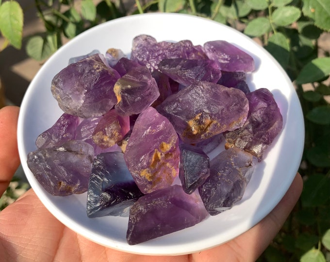 280g Beautiful Purple Color Natural Raw Fluorite, Purple Fluorite, Fluorite, Fluorite Crystals, Rough Fluorite, Natural Purple Fluorite