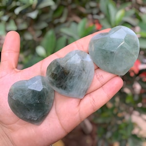 Best Quality Lustrous Aquamarine Hearts, Aquamarine Heart, Aquamarine Heart Stone, Blue Aquamarine Heart, Blue Aquamarine, Aquamarine