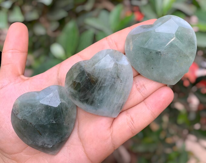 Best Quality Lustrous Aquamarine Hearts, Aquamarine Heart, Aquamarine Heart Stone, Blue Aquamarine Heart, Blue Aquamarine, Aquamarine