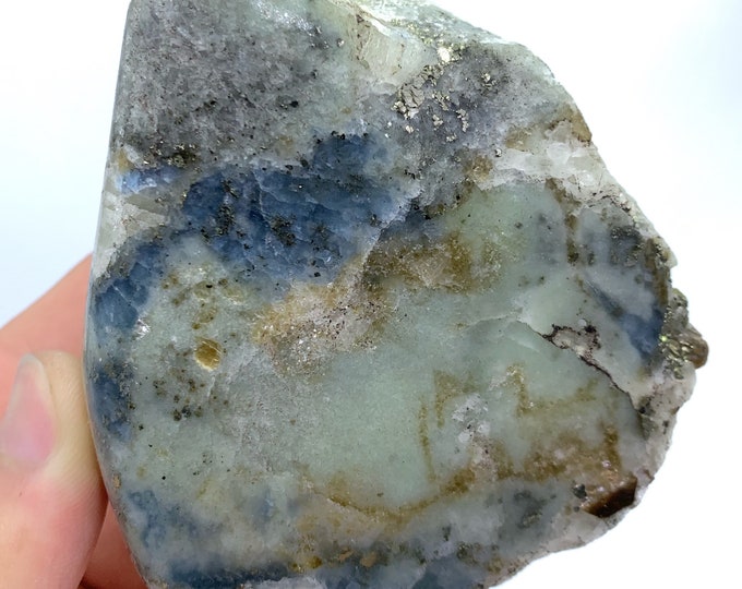 560g Beautiful UV Reactive Hackmanite Two Sides Polished Free Form, Hackmanite Stone, Hackmanite, Fluorescent Hackmanite, Hackmanite Stone