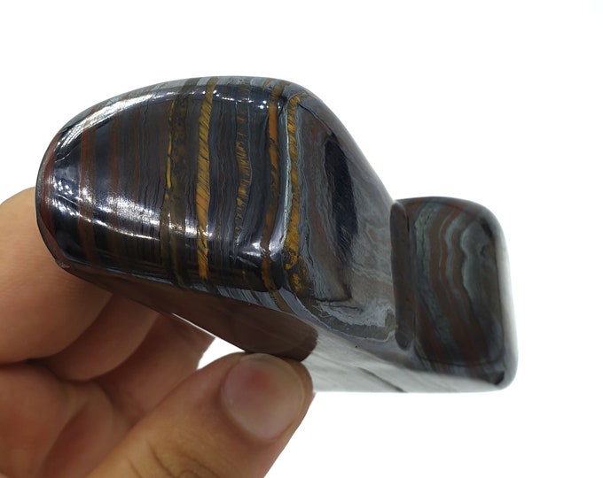 Super Quality Tiger Iron Stone, Tiger Iron Free Form, Tiger Eye Iron Free Form,  Tiger Eye Iron Stone, Free Form 390 Grams