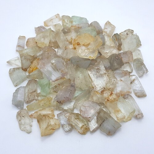 Kunzite Beautiful Natural Pink shops And Yellow Colors Crystals 640 Grams