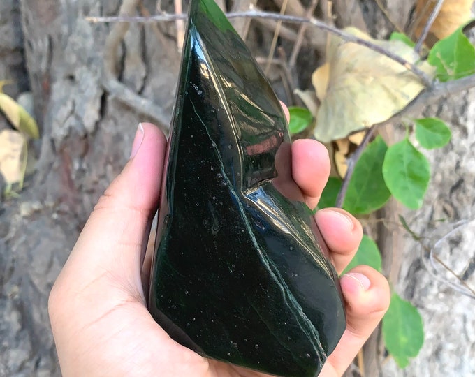 630g Nephrite Jade, Nephrite Jade Free Form, Green Nephrite Jade, Jade Stone, Nephrite Jade Stone, Jade Free Freeform, Nephrite Jade, Jade