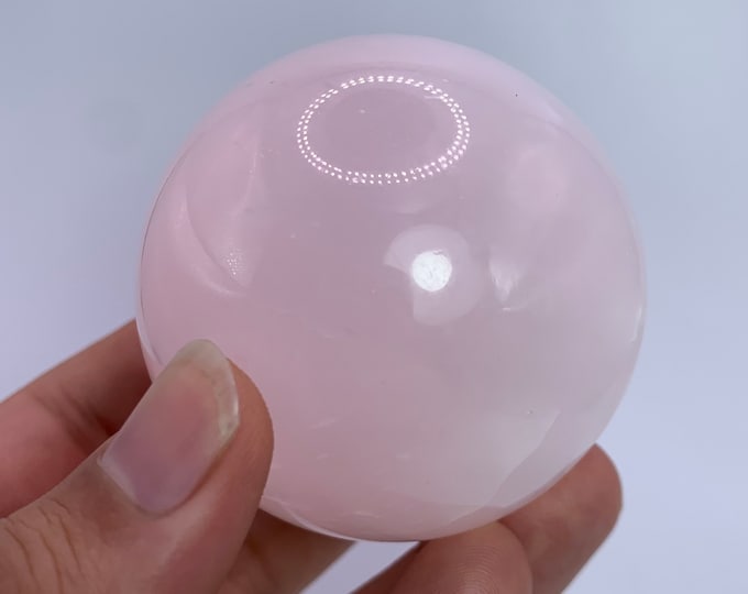 315g Beautiful UV Reactive Pink Calcite Sphere, Mangano Calcite Sphere, Calcite Sphere, Pink Calcite Sphere, Calcite Ball, Pink Calcite Ball