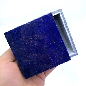 Great Quality Lapis Lazuli Box, Lapis Box, Lapis Stone Box, Lapis Lazuli Square Box, Lapis Lazuli, Lapis Jewelry Box