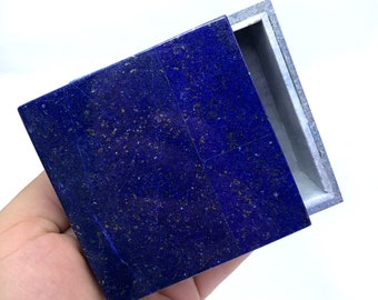 Great Quality Lapis Lazuli Box, Lapis Box, Lapis Stone Box, Lapis Lazuli Square Box, Lapis Lazuli, Lapis Jewelry Box