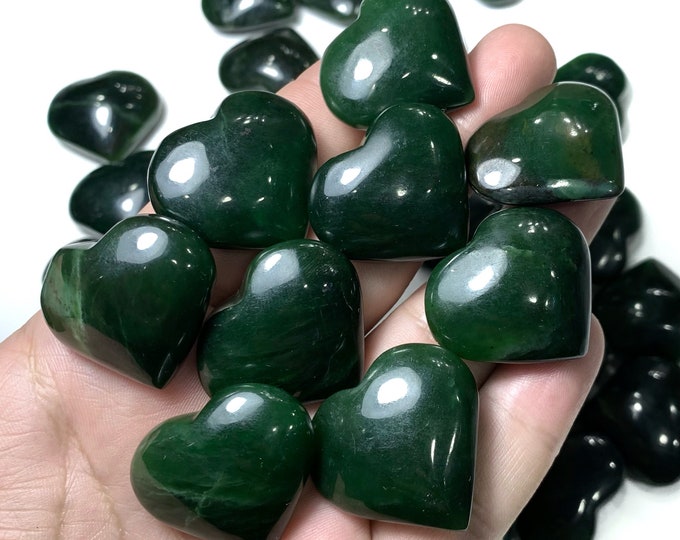 Nephrite Jade Mini Hearts, Nephrite Jade Heart, Jade Heart, Jade Hearts, Nephrite Jade Hearts, Nephrite Stone Hearts, Nephrite Jade, Jade