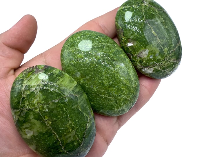 Beautiful Green Color Tremolite Palms, Massages, Tremolite Palms, Palm Stone, Green Tremolite Massages, Tremolite Palms, Massages
