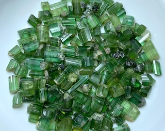 325 Ct's Best Quality Green Tourmaline Crystals, Green Tourmaline, Green Tourmaline Crystal, Green Tourmaline Crystals, Tourmaline Crystals