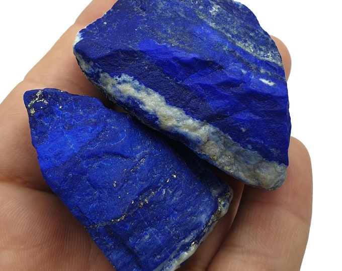 Amazing Quality Blue Color Lapis Lazuli Raw/Rough ,Lapis Rough, Lapis Stone, Lapis Raw Crystals ,Lapis Lazuli Rough/Raw Stone 2 Pcs
