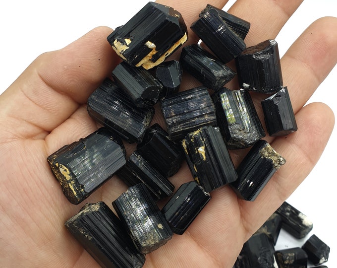 Great Quality  Black Tourmaline Crystals , Black Tourmaline, Tourmaline Crystals, Tourmaline, Tourmaline Stone Crystals 270 Grams