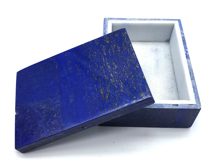 99x73mm Lapis Lazuli Best Quality Jewellery Box 398 Grams