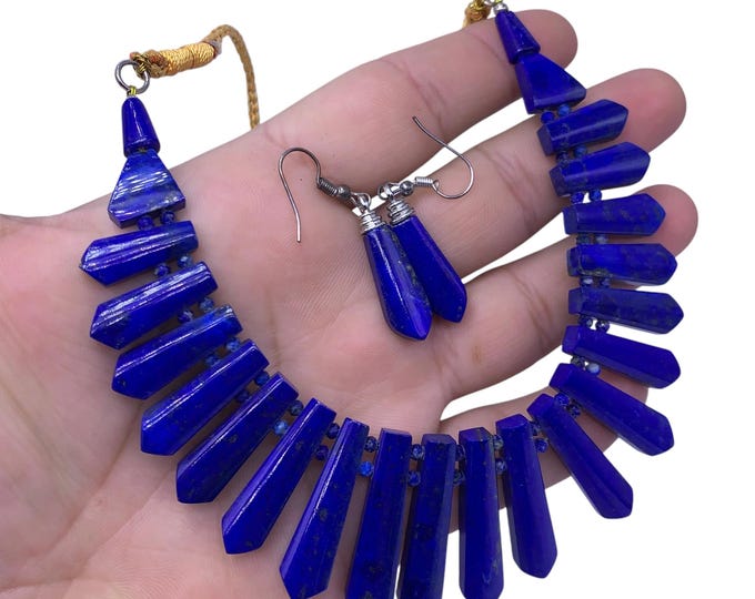 Best Quality Lapis Lazuli Necklace, Lapis Necklace, Lapis Lazuli Necklace, Lapis Blue Necklace, Lapis Lazuli, Lapis Necklace And Earrings